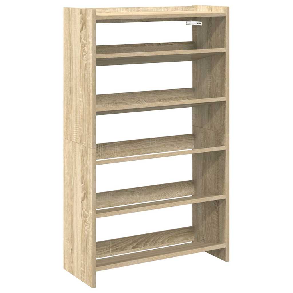 Vidaxl Shoe Rack 60x25x100 cm de madera procesada Sonoma Oak coloreed