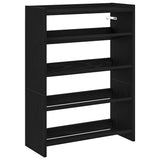 VidaXL shoe rack 60x25x81 cm processed wood black