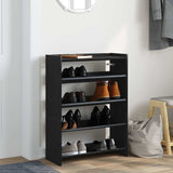 VidaXL shoe rack 60x25x81 cm processed wood black