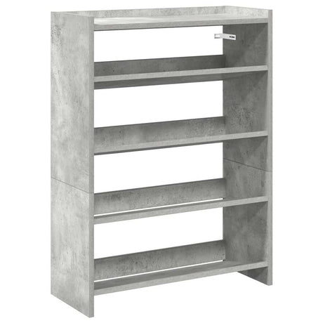 Vidaxx étagère à chaussures 60x25x81 cm bois d'ingénierie béton gris