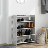 Vidaxx étagère à chaussures 60x25x81 cm bois d'ingénierie béton gris