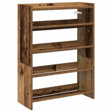 Vidaxx étagère à chaussures 60x25x81 cm bois fini, couleur bois ancien