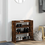 VidaXL shoe rack 60x25x62 cm processed wood smoked oak colored