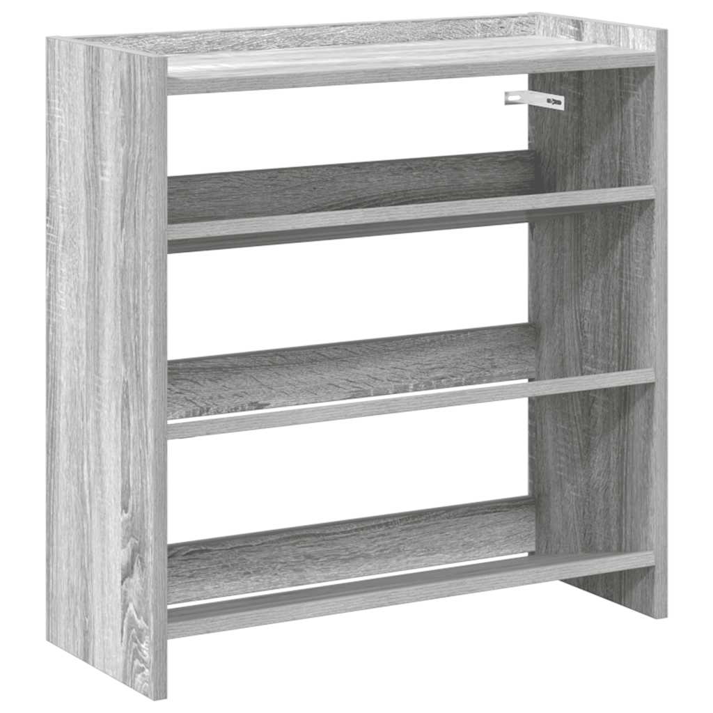 Vidaxl Shoe Rack 60x25x62 cm de madera procesada gris soma coloreado