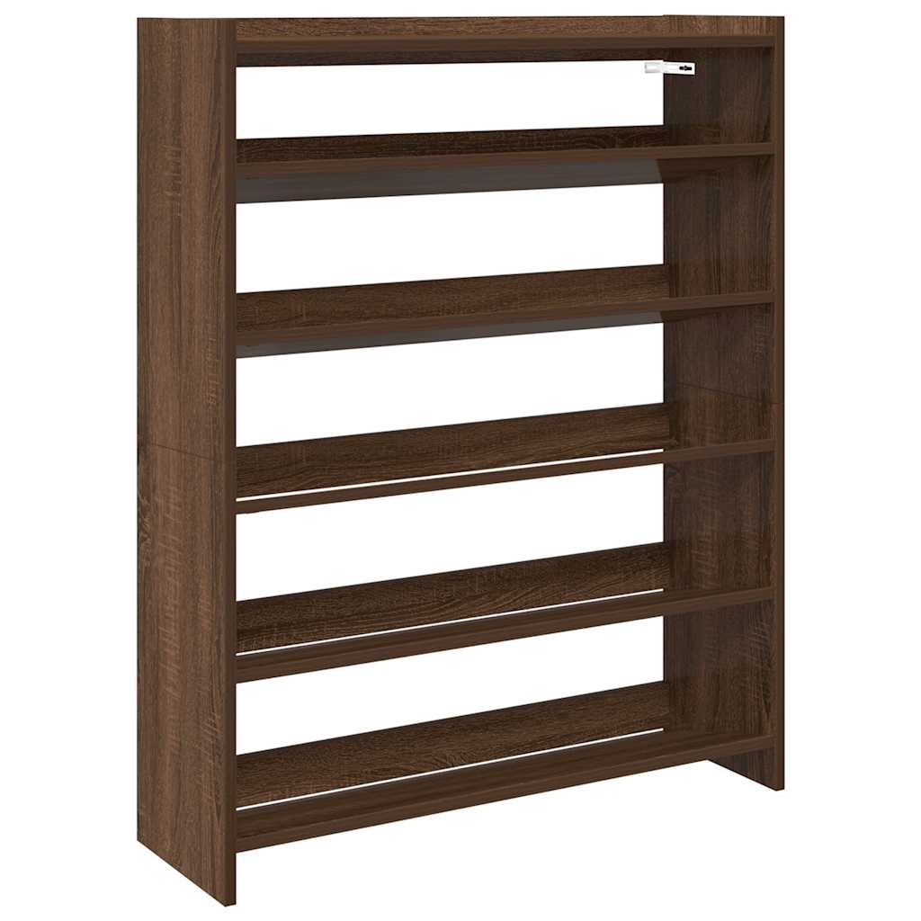 VidaXL shoe rack 80x25x100 cm processed wood brown oak color