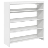 Vidaxl Shoe Rack 80x25x81 cm forarbejdet træhvide