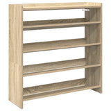 Vidaxl Schong Rack 80x25x81 CM veraarbechte Holz Sonoma Oakfaarf