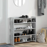 VidaXL shoe rack 80x25x81 cm processed wood concrete price