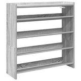 Vidaxl Shoe Rack 80x25x81 cm Behandlet tre grå sonoma eikfarge