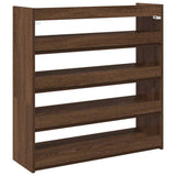 Vidaxx étagère à chaussures 80x25x81 cm bois fini couleur chêne marron