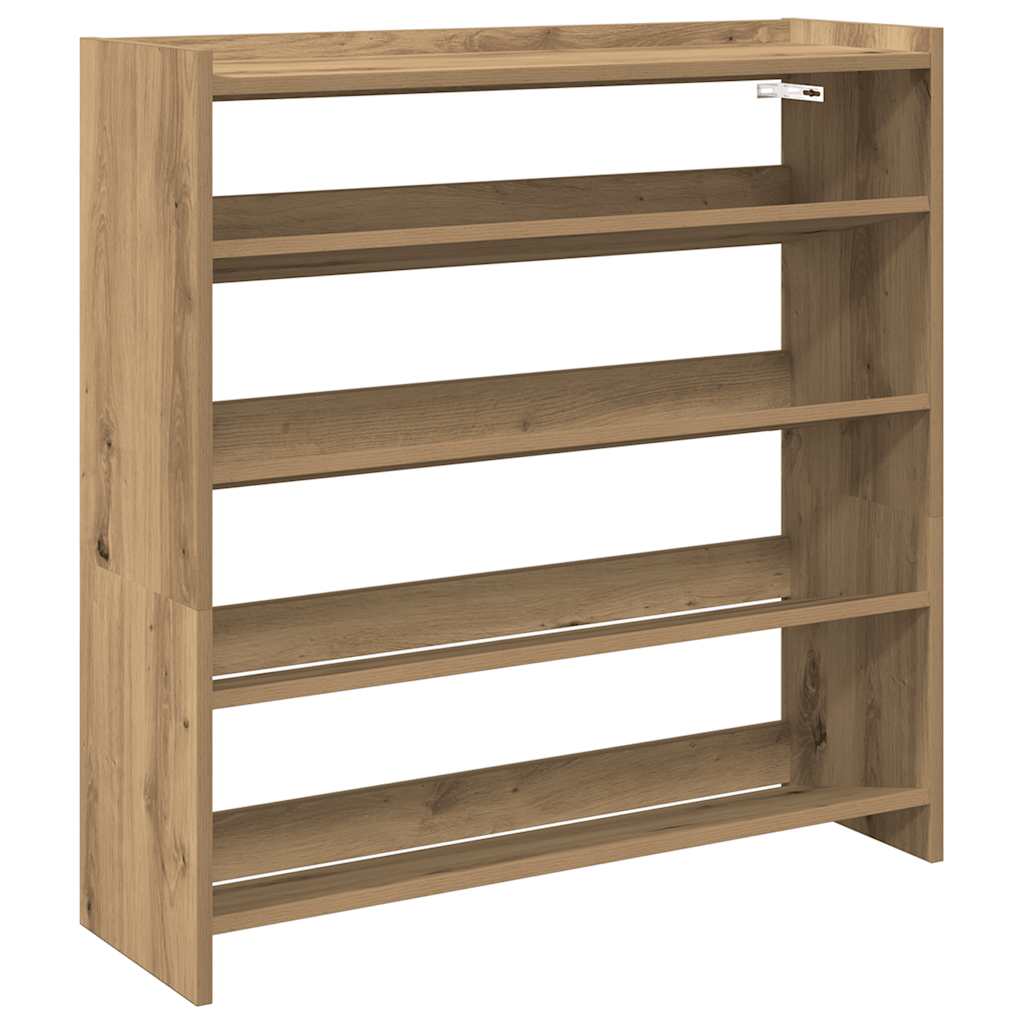 Vidaxl Shoe Rack 80x25x81 cm Behandlet trehåndverk eikfarge