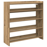 VidaXL étagère à chaussures 80x25x81 cm en bois travaillé, couleur chêne artisanal