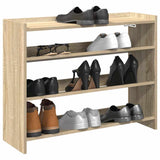 Vidaxl Shoe Rack 80x25x62 cm Behandlet tre Sonoma eik farget