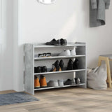 Vidaxl Shoe Rack 80x25x62 cm Behandlet tre betongpris