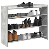 Rack de chaussures Vidaxl 80x25x62 cm Prix de béton en bois transformé