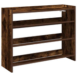 VidaXL shoe rack 80x25x62 cm processed wood smoked oak colored