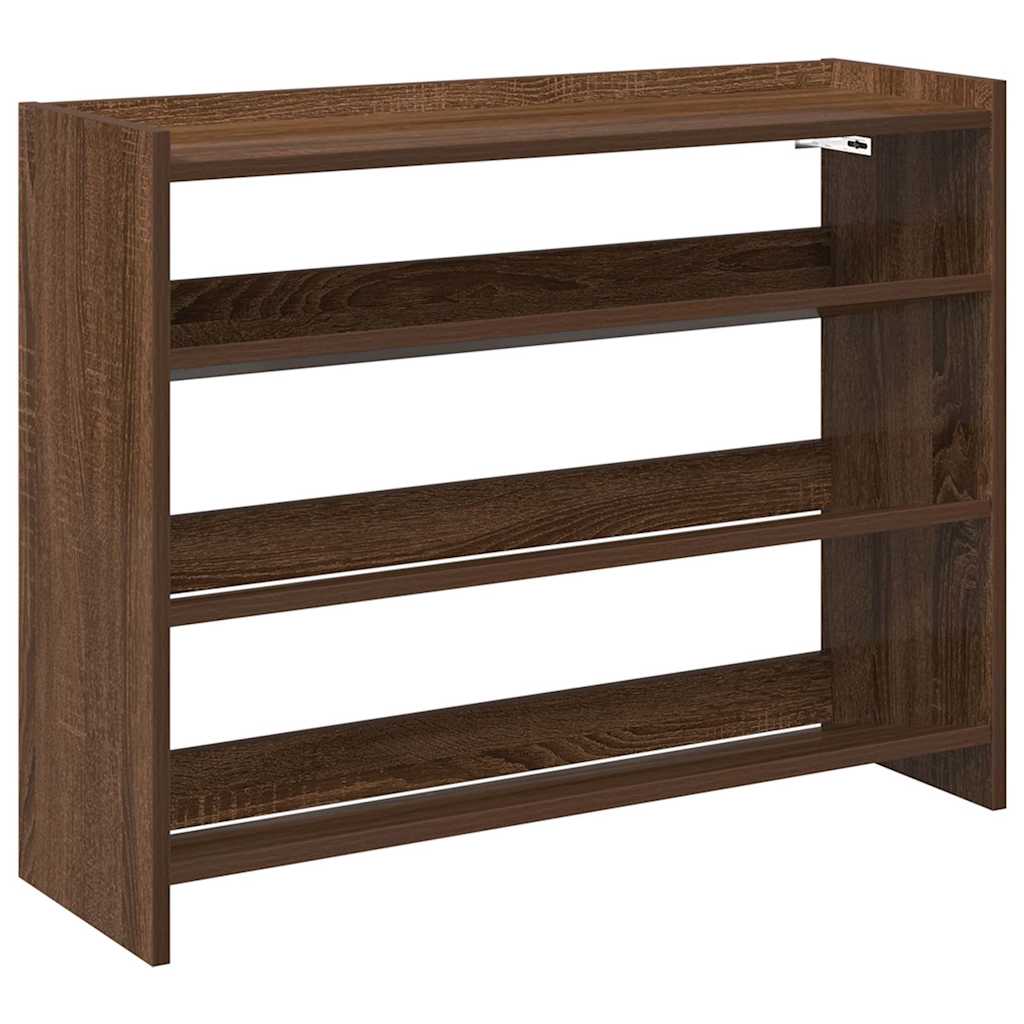 Vidaxl Shoe Rack 80x25x62 CM Color de roble de madera procesada