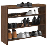 Vidaxl Shoe Rack 80x25x62 cm przetworzony drewniany brązowy kolor dębu