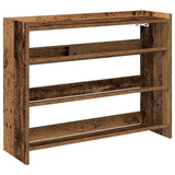 Vidaxx étagère à chaussures 80x25x62 cm bois fini, couleur bois ancien