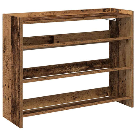 Vidaxx étagère à chaussures 80x25x62 cm bois fini, couleur bois ancien