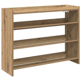 Vidaxx étagère à chaussures 80x25x62 cm en bois travaillé, coloris chêne artisanal
