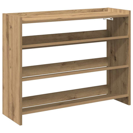 Vidaxx étagère à chaussures 80x25x62 cm en bois travaillé, coloris chêne artisanal