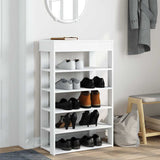 Vidaxl Shoe Rack 60x30x98 cm bearbetat trävit