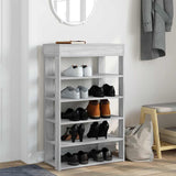 Vidaxl Shoe Rack 60x30x98 cm bearbetad trägrå sonoma