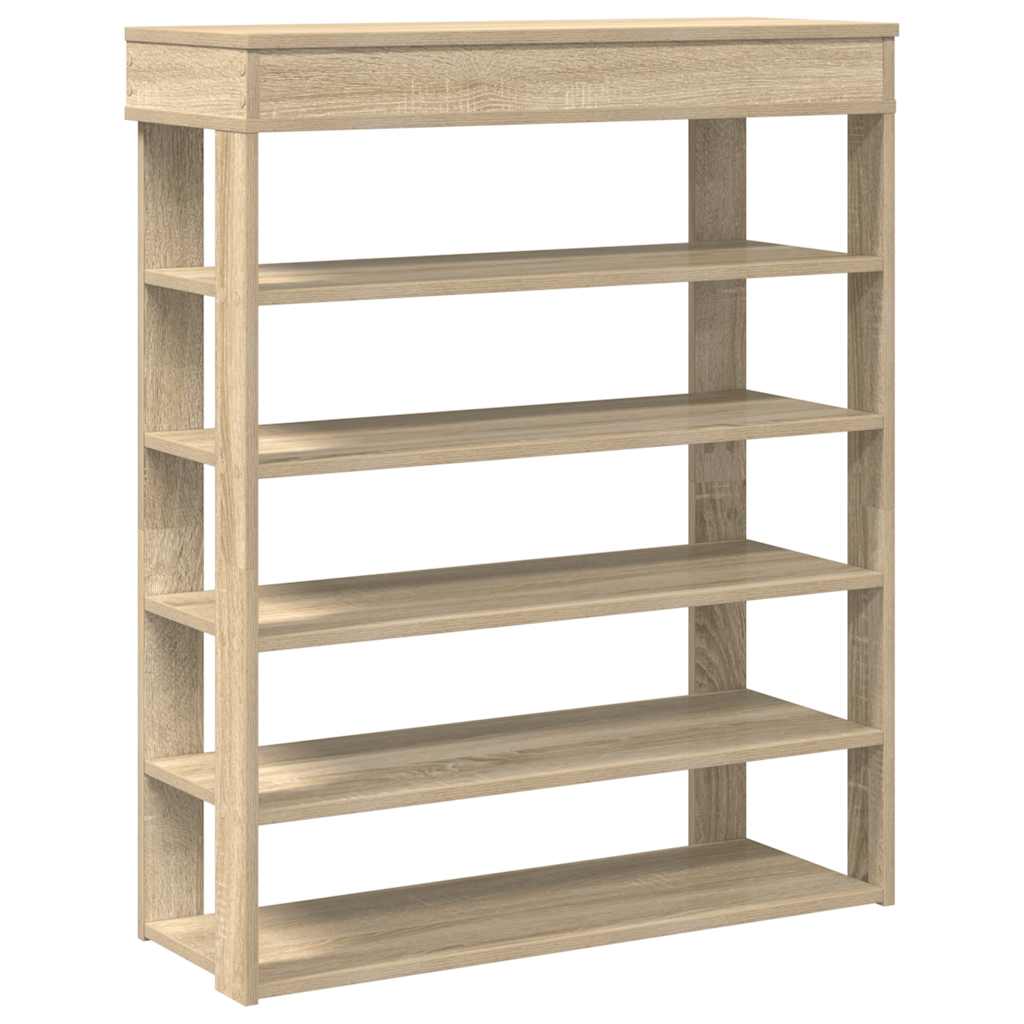 Vidaxl Schong Rack 80x30x98 cm veraarbechte Holz Sonoma Oakfaarf