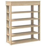 Vidaxl Shoe Rack 80x30x98 cm Madera procesada Sonoma Oak Colored