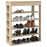 VIDAXL -Schuhregal 80x30x98 cm verarbeitetes Holz Sonoma Eiche farbig