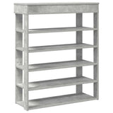 Vidaxx étagère à chaussures 80x30x98 cm bois d'ingénierie béton gris