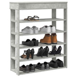 Vidaxx étagère à chaussures 80x30x98 cm bois d'ingénierie béton gris