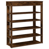 VidaXL shoe rack 80x30x98 cm processed wood smoked oak colored