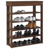 Vidaxl Shoe Rack 80x30x98 cm forarbejdet træbrun eg farve