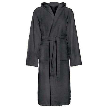 Vidaxl badjas kinn antraciet xxxl katoen