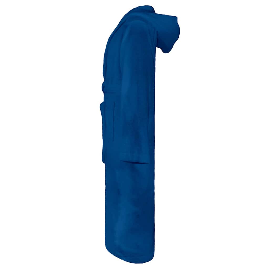 Vidaxl badjas kinn blauw xxl katoen