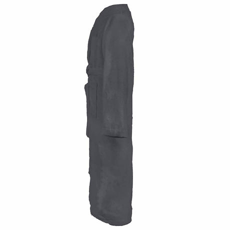 Vidaxl badjas kinn antraciet xxxl katoen