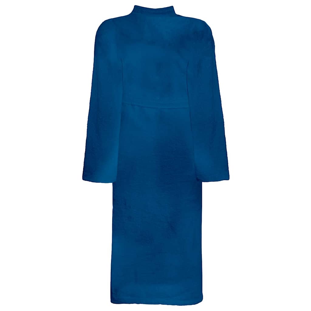 Vidaxl badjas kinn blauw l katoen