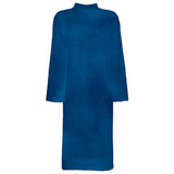 Vidaxl badjas kinn blauw l katoen