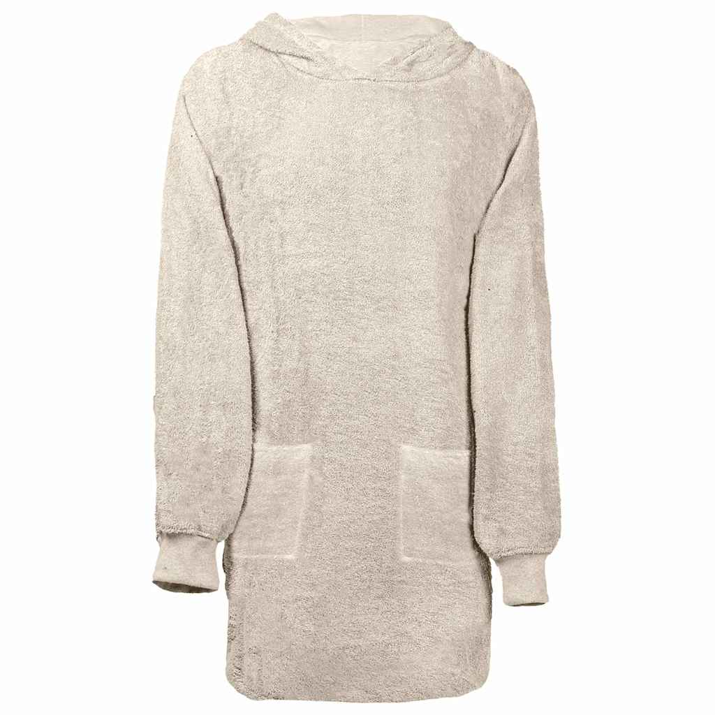 Vidaxl deken hoodie kinn crème l katoen