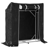 Vidaxx support à bois de chauffage avec housse de pluie 100,5x40,5x110,5 cm en acier