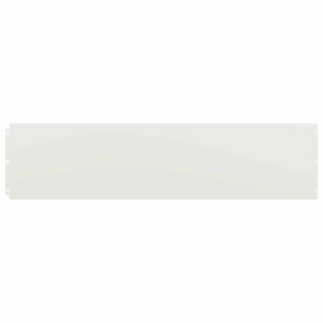 Vidaxl gazonranden 10 st 25x103 cm koudgewalst staal wit
