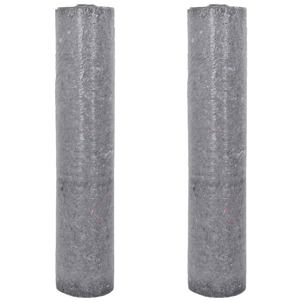 Vidaxl antislip schildersvlies 2 st 25 m 220 g m² grijs