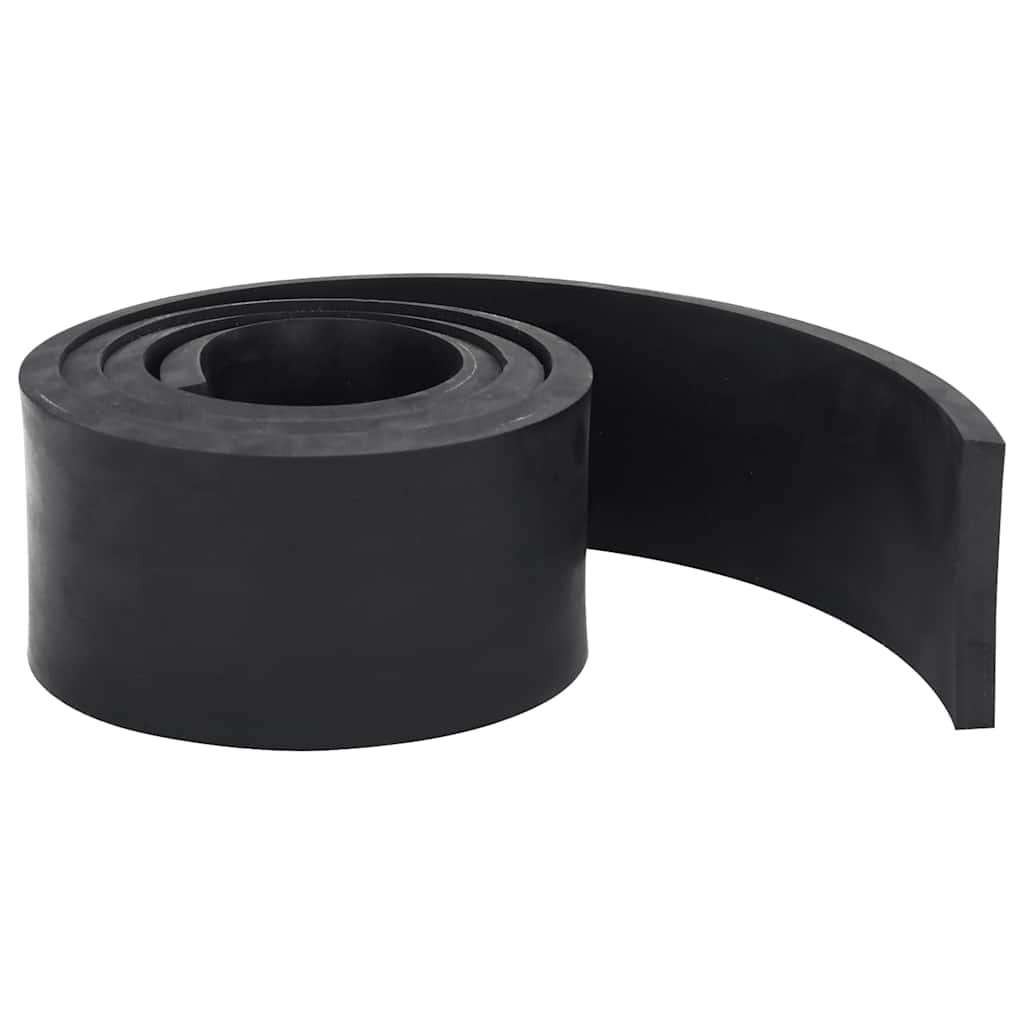 Vidaxl Edge de goma para Snow Stop 150x10x1 CM Negro