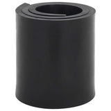 Vidaxxl bord en caoutchouc pour chasse-neige 80x15x1 cm noir