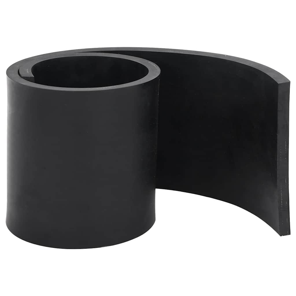 Vidaxxl bord en caoutchouc pour chasse-neige 80x15x1 cm noir