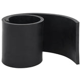 Vidaxxl bord en caoutchouc pour chasse-neige 80x15x1 cm noir