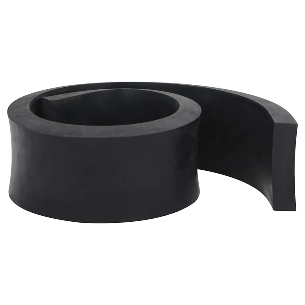 Vidaxxl bord en caoutchouc pour chasse-neige 120x8x2 cm noir