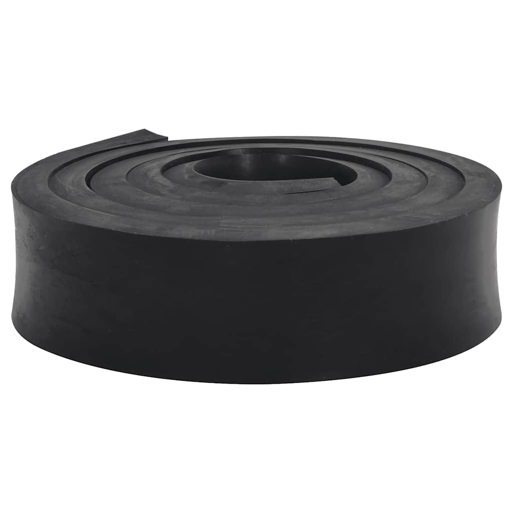 Vidaxl Edge de goma para Snow Stop 300x8x2 CM Negro